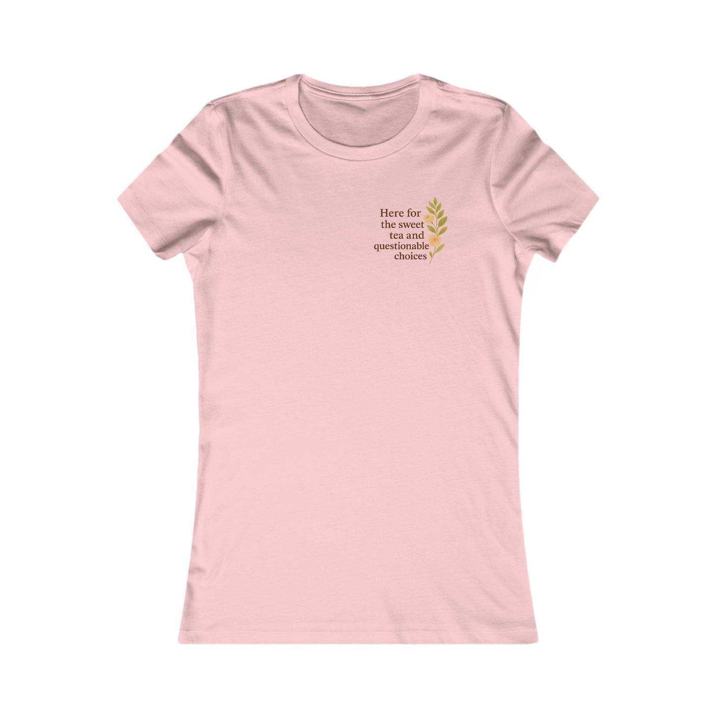 Here for the Sweet Tea: Heatherism Tee -- Snark, Sass & Survival | Graphic Quote shirt for Women | Wit, Grit & Humor