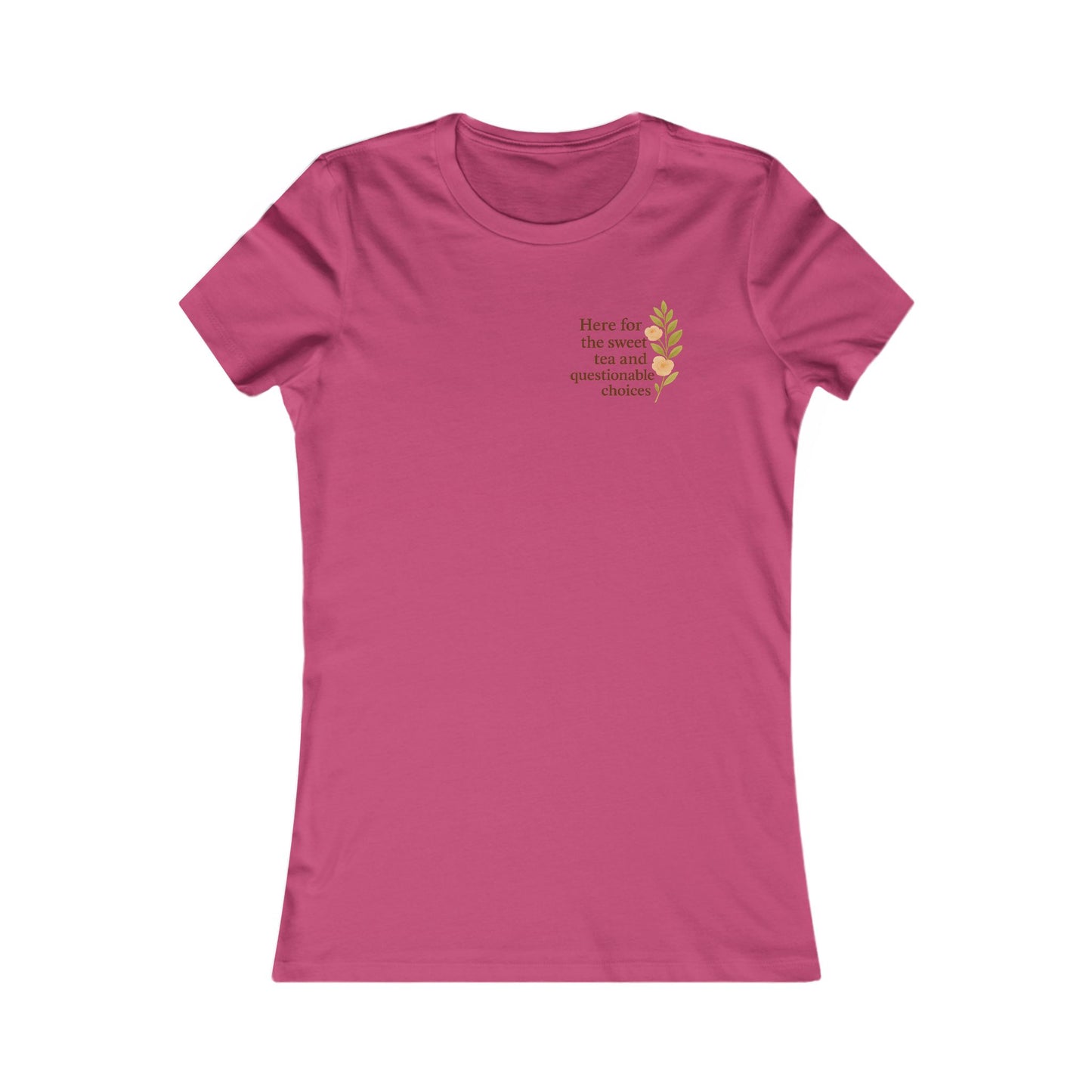 Here for the Sweet Tea: Heatherism Tee -- Snark, Sass & Survival | Graphic Quote shirt for Women | Wit, Grit & Humor