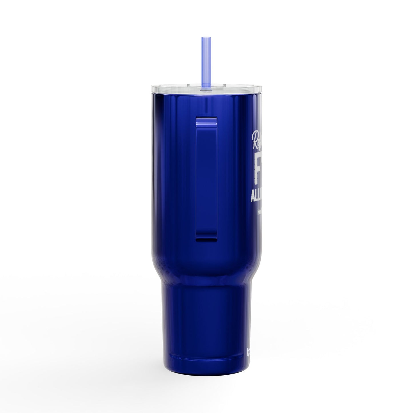 Hydrated as F’ it – 40oz Stainless Steel Tumbler with Lid, Straw & Handle for Ice Coffee, Personalized Gift for Friends, Travel Mug for Outdoor Activities