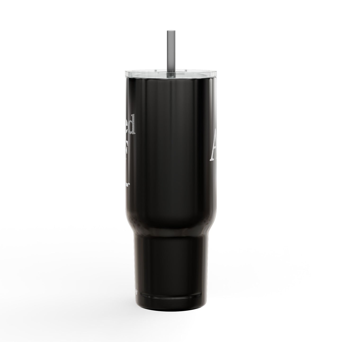 Tired AF – 40oz Insulated Stainless Steel Tumbler with Lid & Straw | Double-Sided AF Design by Heatherisms™| Travel Mug for Coffee, Gifts for Coffee Lovers, Custom Engraved Drinkware, Funny Cup for Work
