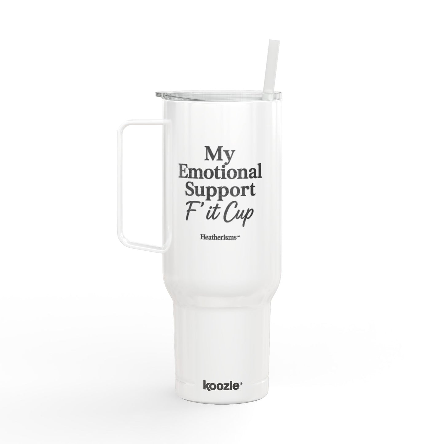 My Emotional Support F-it Cup, 40oz Travel Mug, Personalized Drinkware, Gift for Friends, Funny Coffee Cup