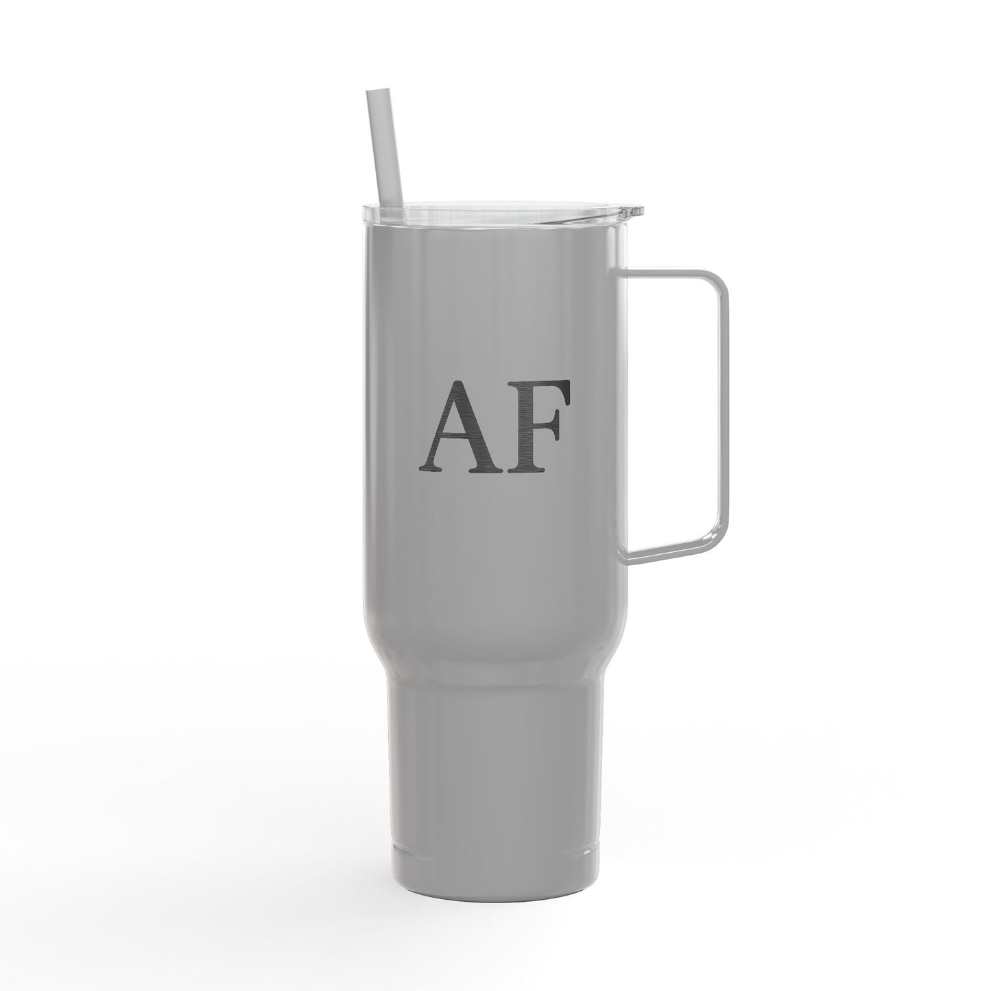 Tired AF – 40oz Insulated Stainless Steel Tumbler with Lid & Straw | Double-Sided AF Design by Heatherisms™| Travel Mug for Coffee, Gifts for Coffee Lovers, Custom Engraved Drinkware, Funny Cup for Work