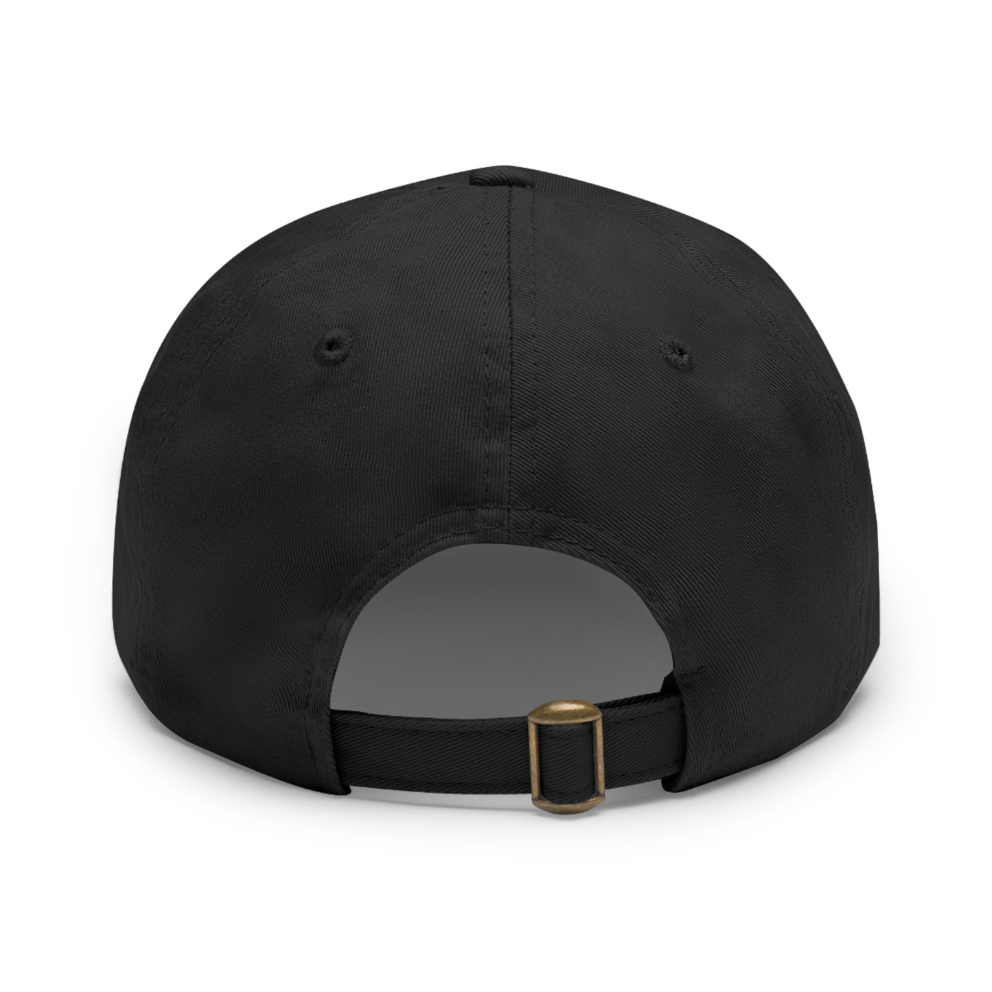 G.H.O.S.T. OPS Dad Hat, Stylish Black Cap with Leather Patch, Trendy Accessories for Dads, Gifts for Men, Casual Wear