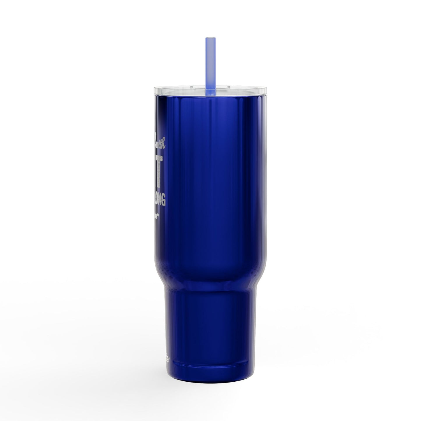 Hydrated as F’ it – 40oz Stainless Steel Tumbler with Lid, Straw & Handle for Ice Coffee, Personalized Gift for Friends, Travel Mug for Outdoor Activities