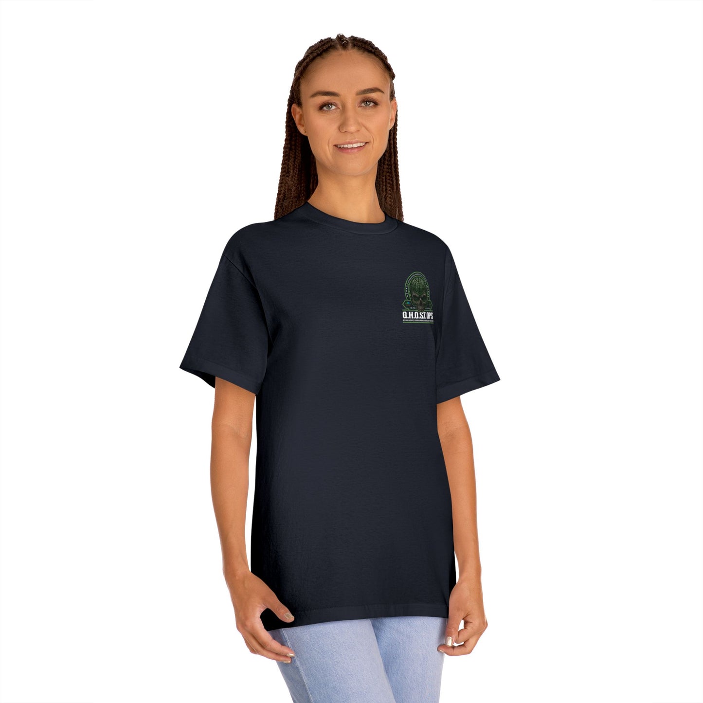 G.H.O.S.T OPS Mission Tee – Front Logo + Back Message | TBI, PTSD, CTE Awareness Shirt Casual Comfortable Shirt, Inspirational Apparel, Gift for Veterans, Support Group Shirt, Everyday Wear