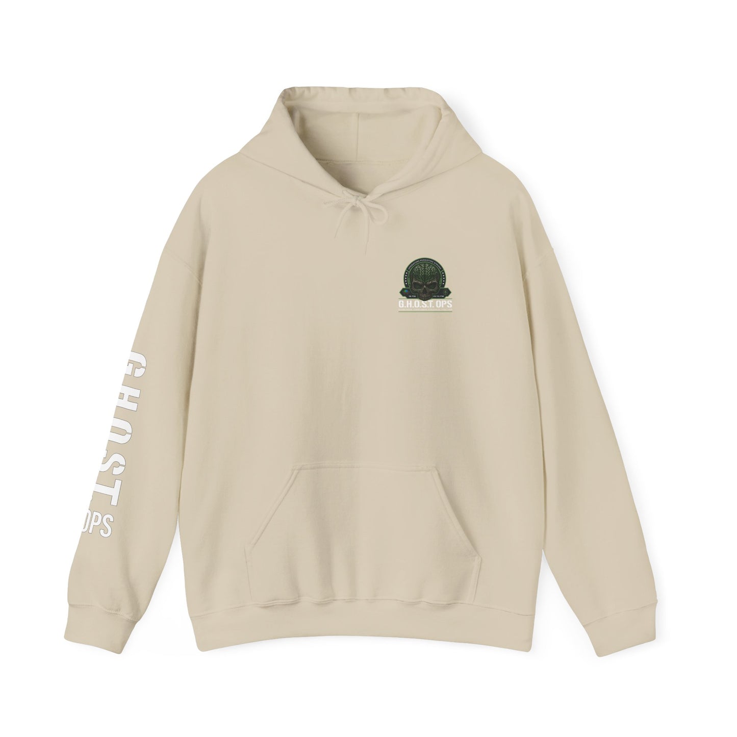 G.H.O.S.T OPS Hoodie β Skull Logo Sweatshirt | Veteran Support Apparel, Resilience Apparel