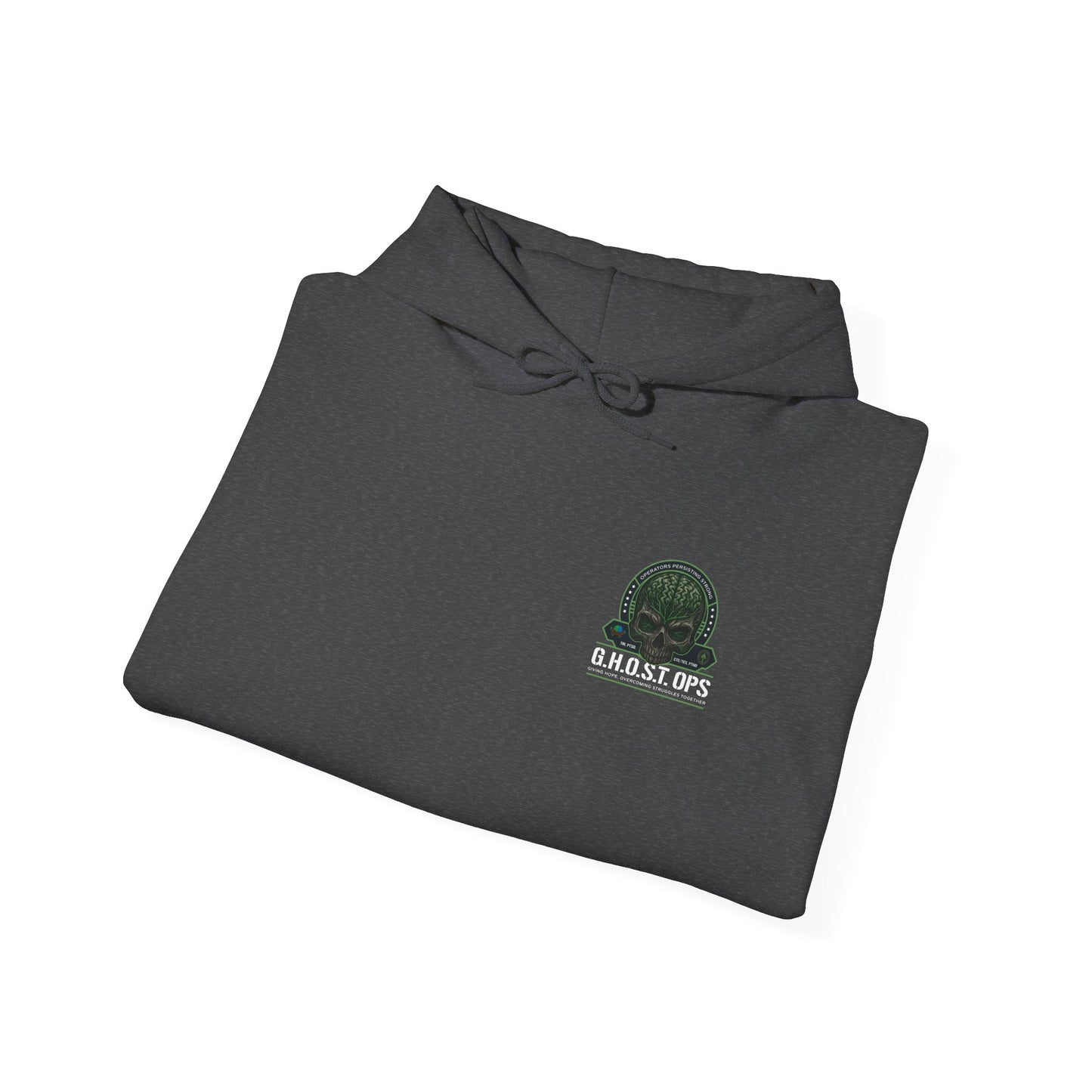 G.H.O.S.T OPS Hoodie β Skull Logo Sweatshirt | Veteran Support Apparel, Resilience Apparel