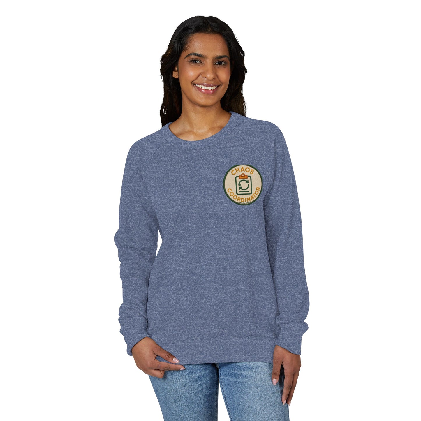 Professional Warrior™ French Terry Crewneck Sweatshirt – Caregiver & Resilience Badge Pullover | Robbins Nest Alliance French Terry Crewneck Sweatshirt, Cozy Casual Wear, Perfect Gift for Friends, Everyday Style, Easy Layering Options