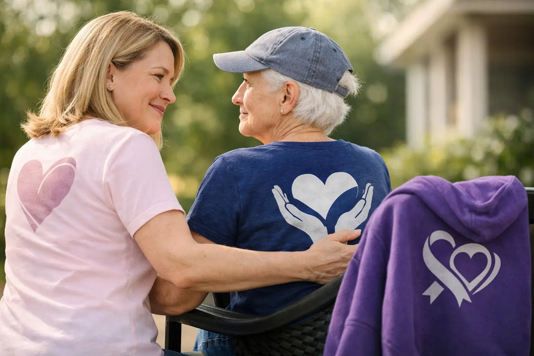 Caregiver Support Apparel That Carries the Message