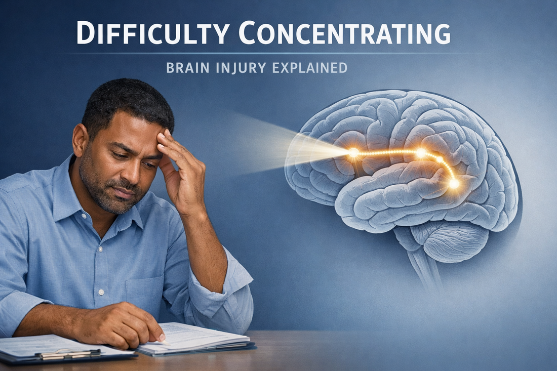 Difficulty Concentrating After Brain Injury