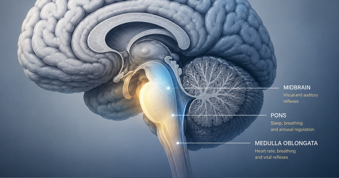 Medical illustration of the brain highlighting regions affected by Lewy body dementia, including areas involved in movement and cognition.