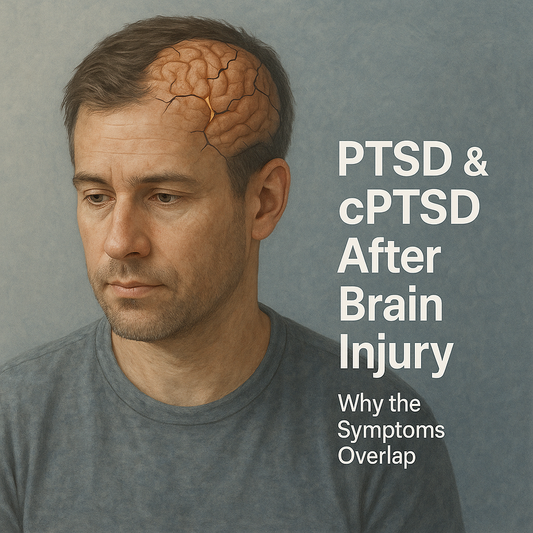 PTSD and cPTSD after brain injury image of a man with visual injury