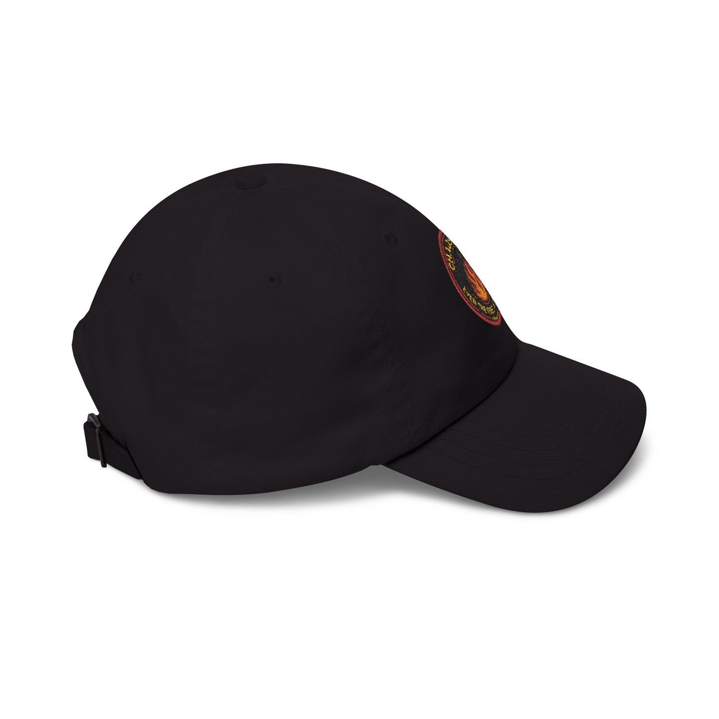 CHAOS BOSS Dad Hat | Embroidered Firefighter-Inspired Cap | Heatherisms™ Collection