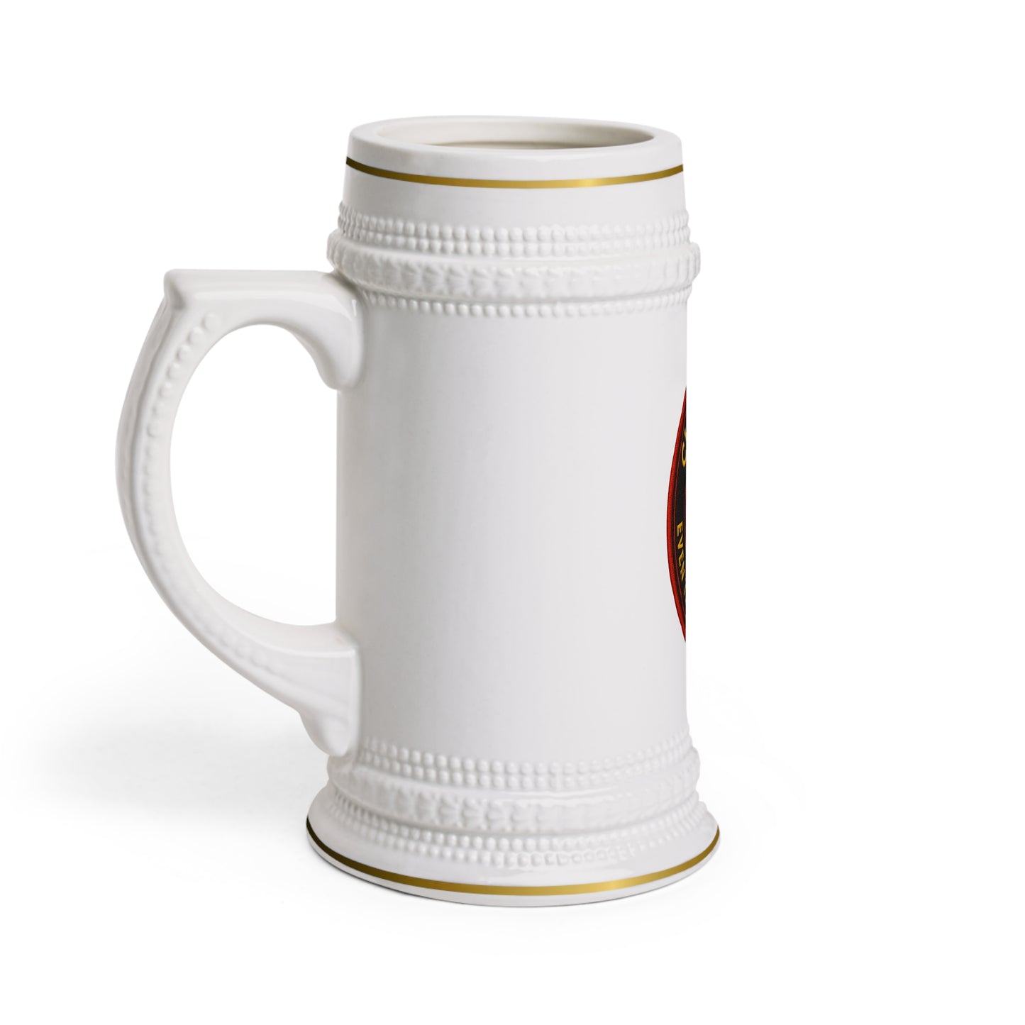 Chaos Boss Firehouse Stein | 22 oz Ceramic Beer Mug