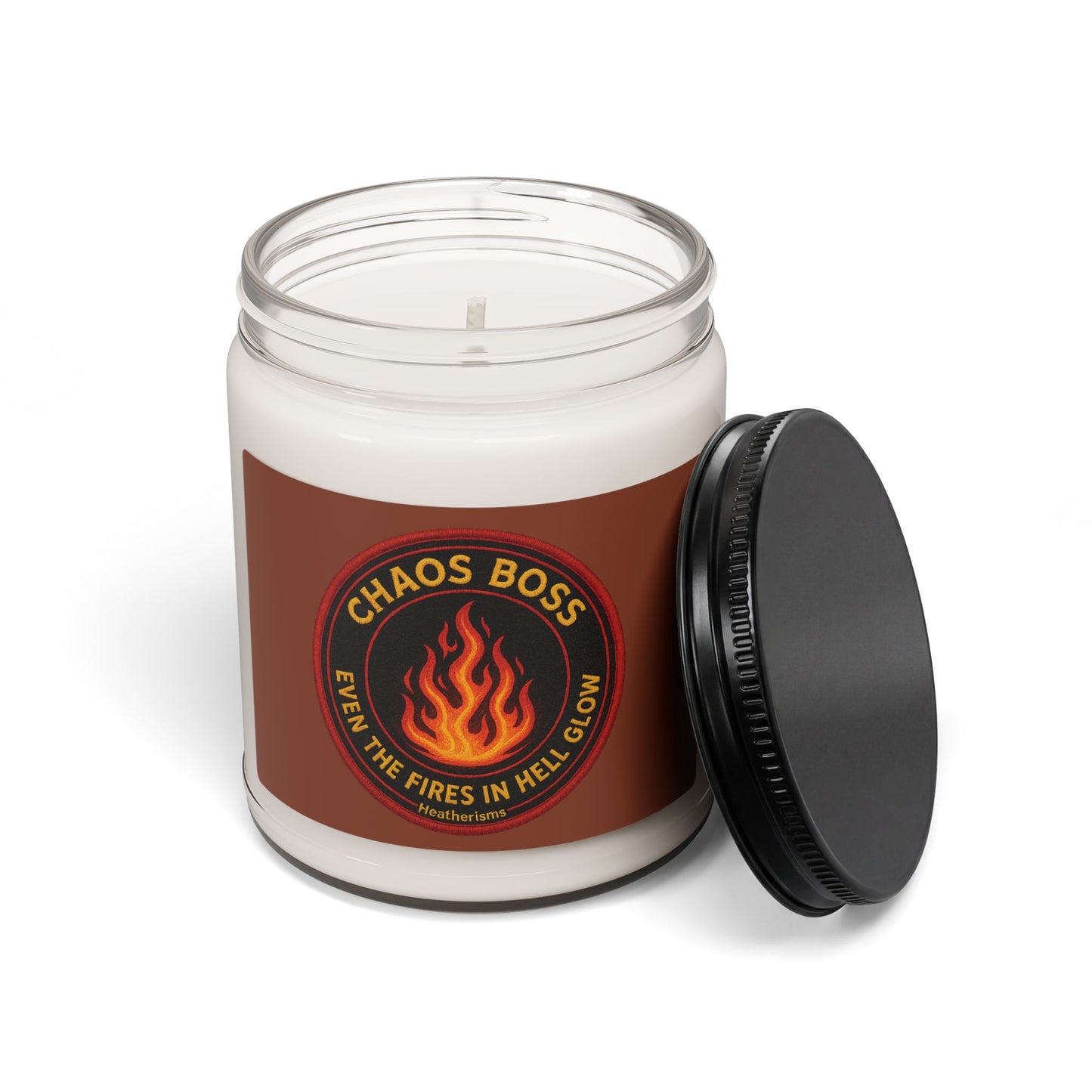 CHAOS BOSS Soy Candle | Heatherisms™ | Cozy Gift for Caregivers, First Responders & Everyday Heroes