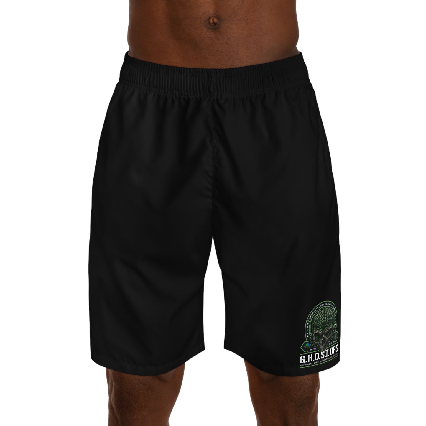 G.H.O.S.T. OPS Men's Jogger Shorts -Casual Sportswear, Summer Workout Gear, Everyday Comfort, Ideal for Active Lifestyle, Gift for Him