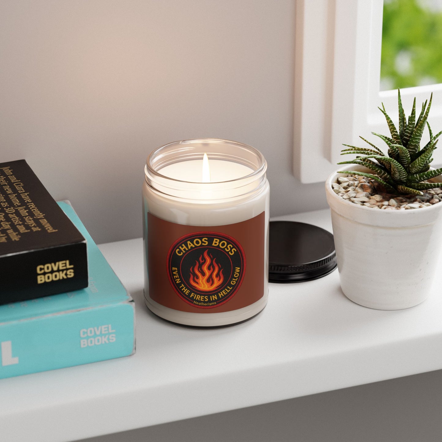 CHAOS BOSS Soy Candle | Heatherisms™ | Cozy Gift for Caregivers, First Responders & Everyday Heroes