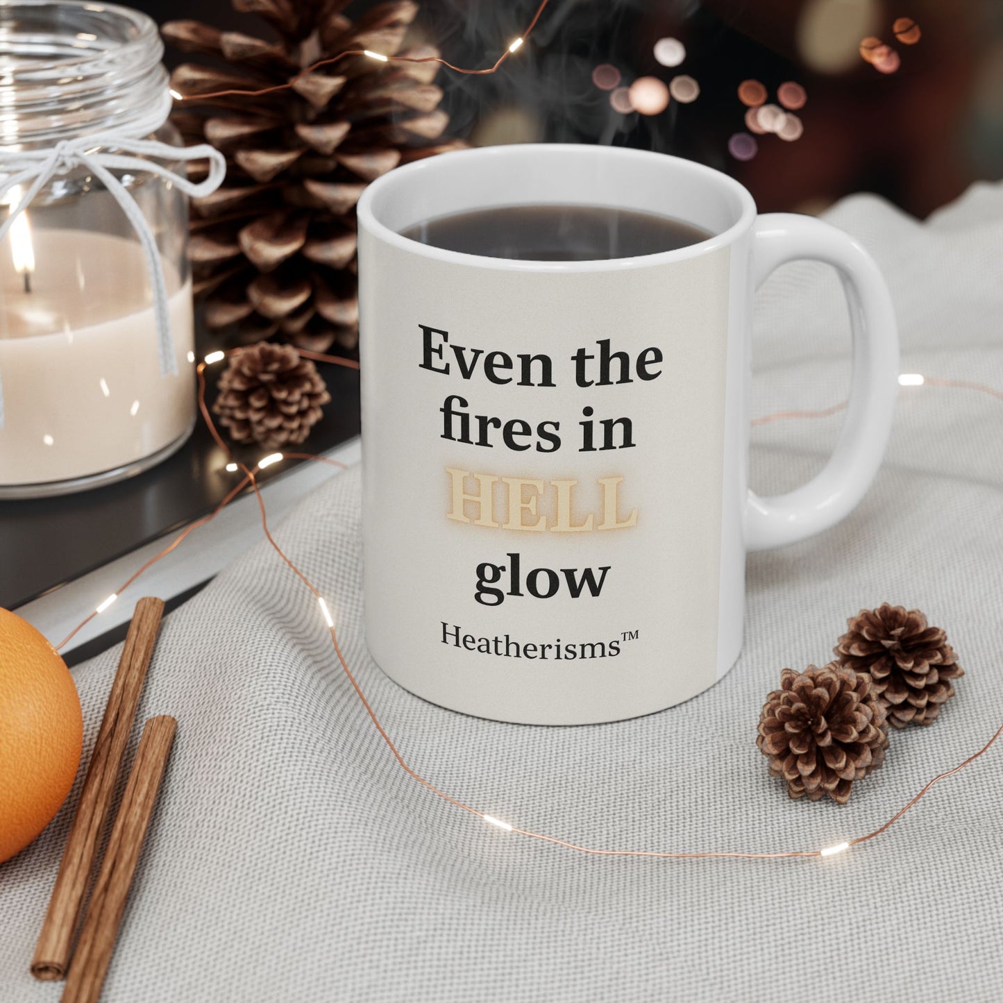 Coffee Chaos Ceramic Mug - Motivational Quote 11oz & 15oz