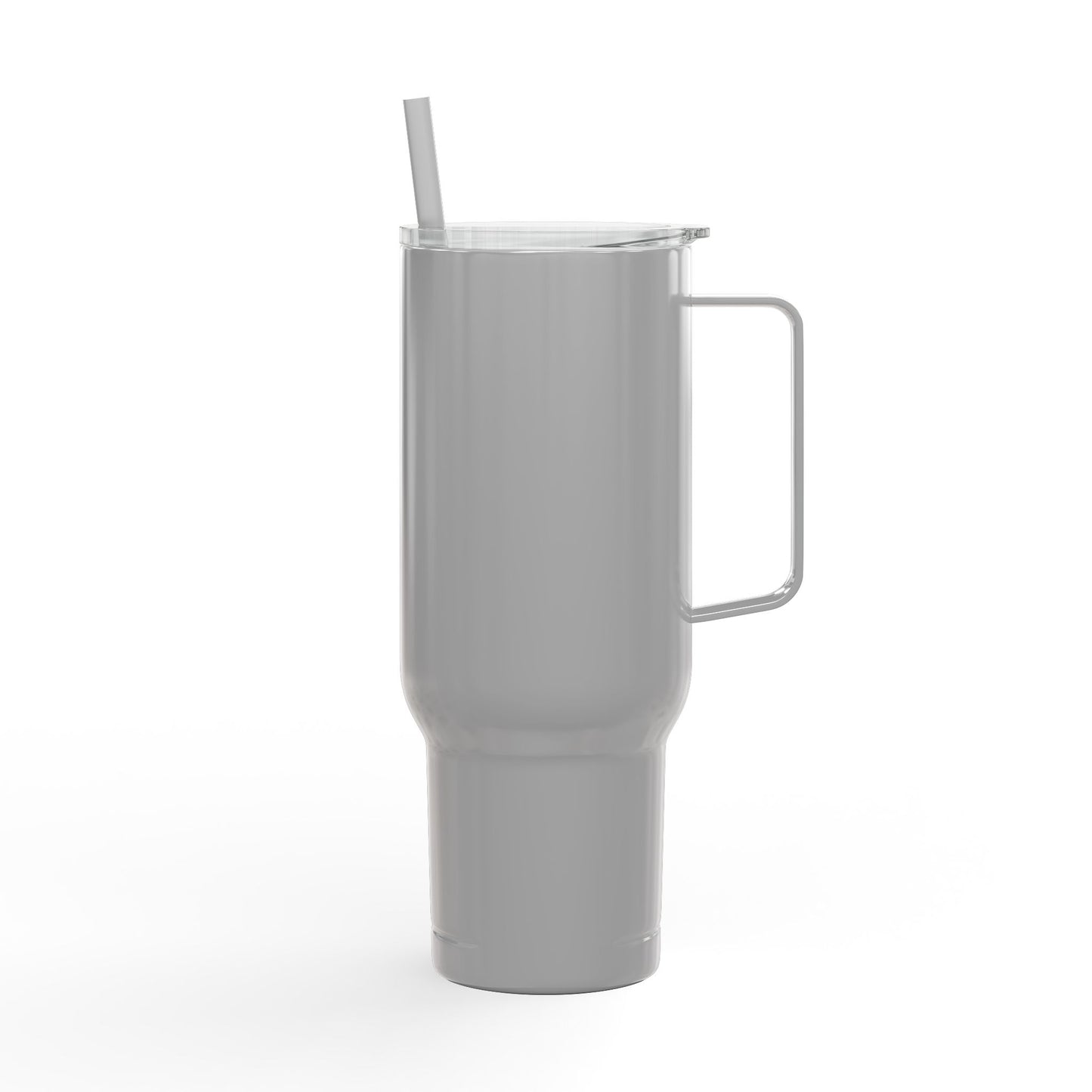 Hydrated as F’ it – 40oz Stainless Steel Tumbler with Lid, Straw & Handle for Ice Coffee, Personalized Gift for Friends, Travel Mug for Outdoor Activities