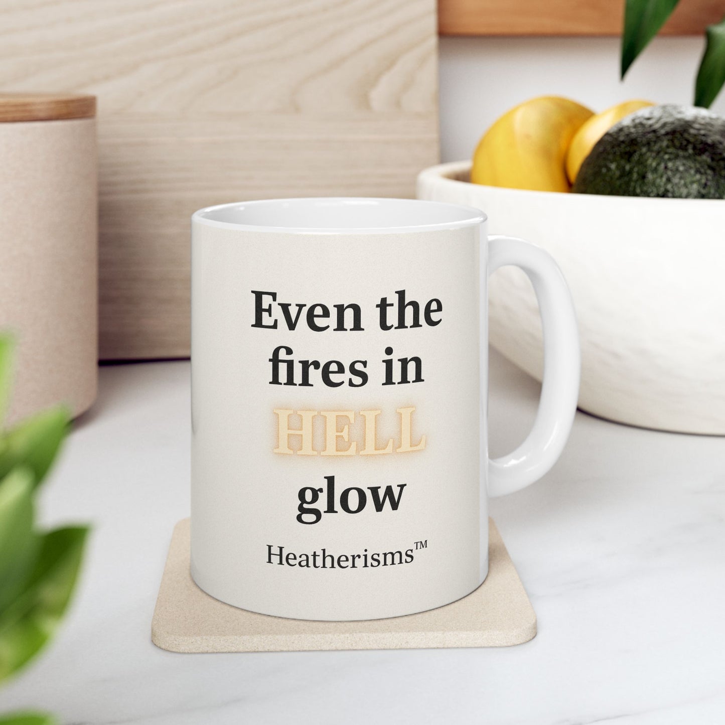 Coffee Chaos Ceramic Mug - Motivational Quote 11oz & 15oz