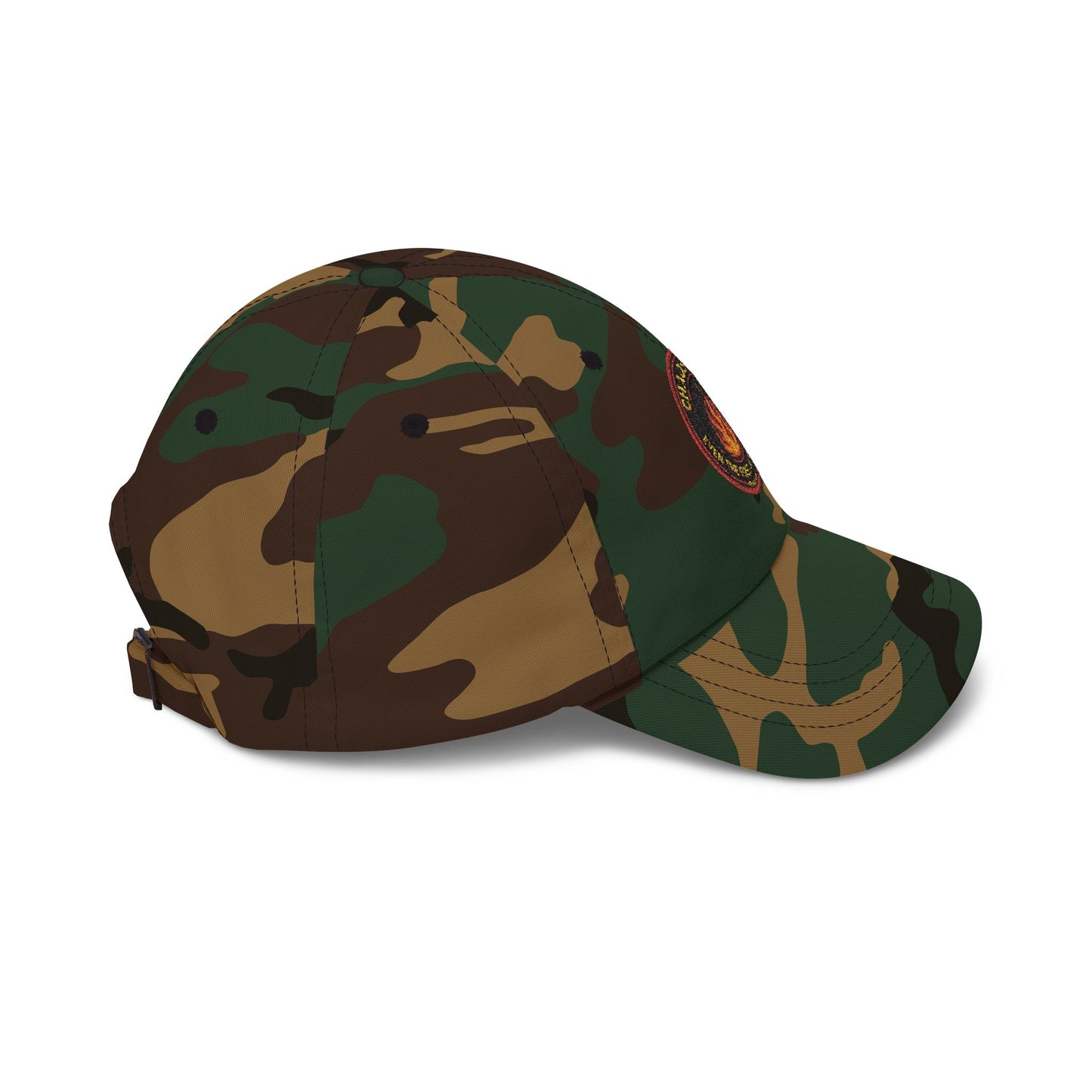 CHAOS BOSS Dad Hat | Embroidered Firefighter-Inspired Cap | Heatherisms™ Collection