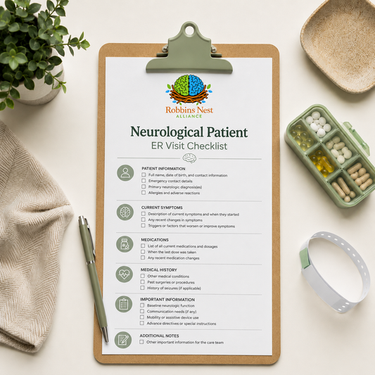 Neurological Patient ER Visit Checklist